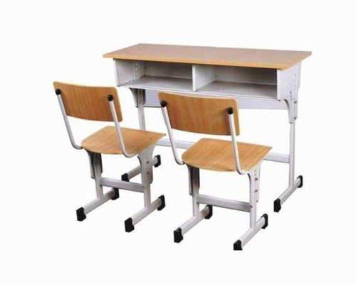 钢木双人课桌椅